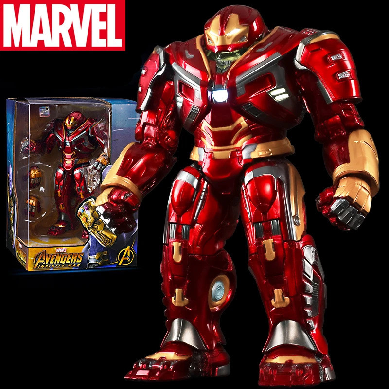 ZD Original Iron Man MK44 Hulkbuster & Thanos Action Figure, Marvel 10th Anniversary Commemorative Model Gift Set