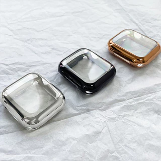 กรณีป้องกันฉากที่ชัดเจน TPU อ่อน for IWatch Apple Watch Ultra/SE 3 2 Series 11 10 9 8 7 6 5 49 46 45 44 42 41 40 38มม