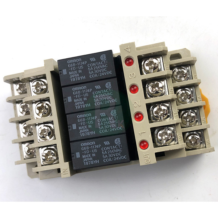 ยี่ห้อใหม่โมดูลรีเลย์เดิมผสม G6B-4BND DC24V G6B-1174P-US Terminal Omron