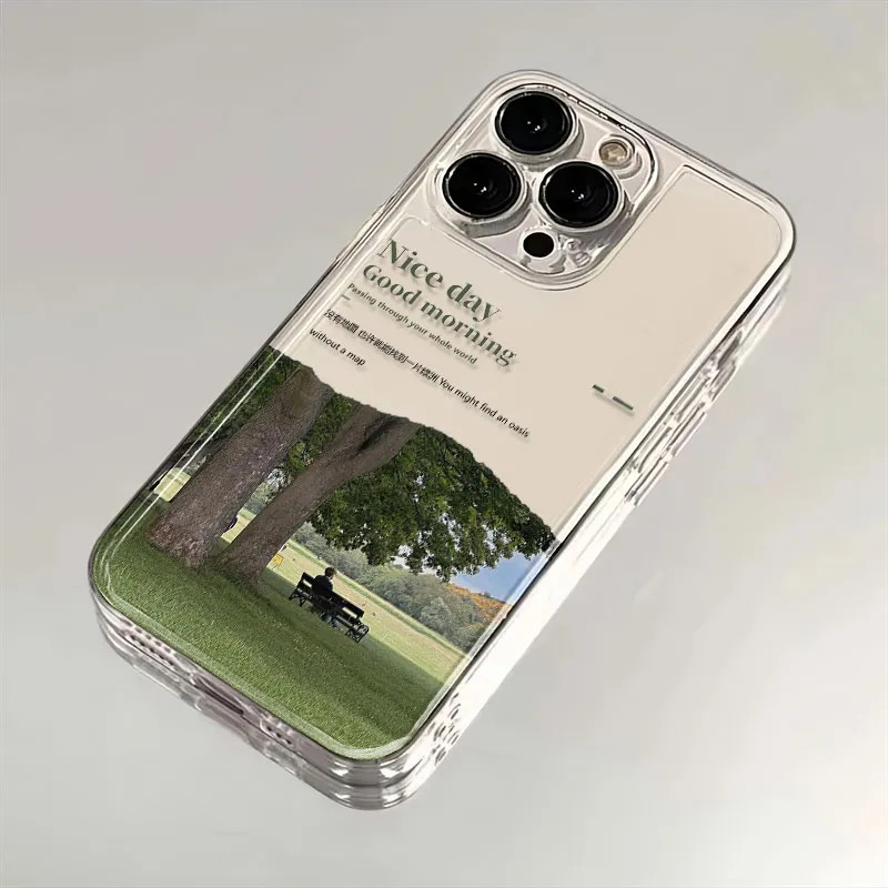 สําหรับ Forever Life เหมาะสําหรับ Apple 15promax เคสโทรศัพท์โปร่งใส iPhone14 Niche 8plus13 Unique x