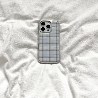 สีฟ้าลายสก๊อตเคสโทรศัพท์Drop-ResistantสําหรับiPhone 16 Promax 15 Promax 11 12 13 14plus 15plus 16e 16plus 15pro