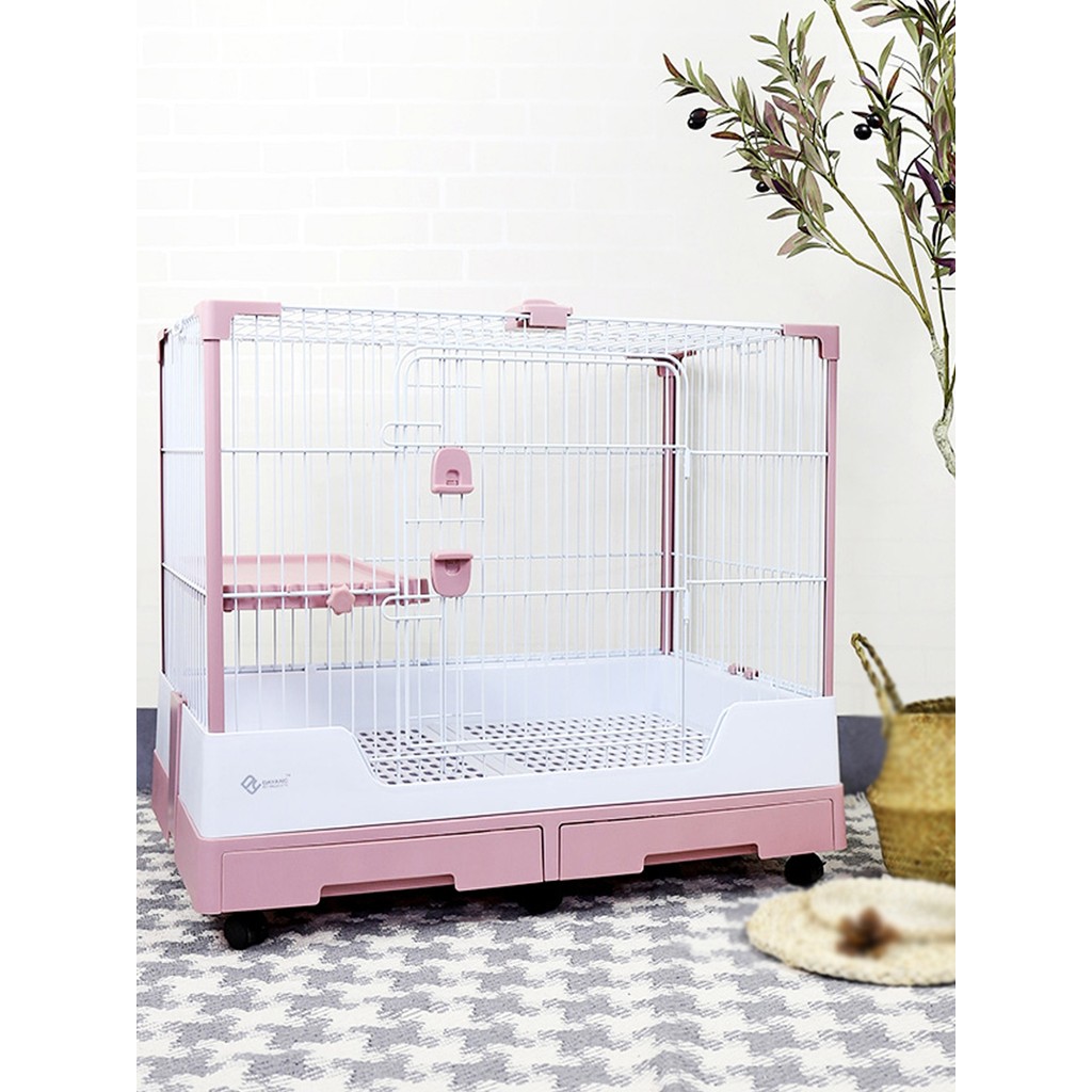 Dayang กรงกระต่าย R81 ลิ้นชักคู่สเปรย์ Piss-Proof กรงกระต่ายในครัวเรือนขนาดใหญ่พิเศษกระต่าย Guinea P