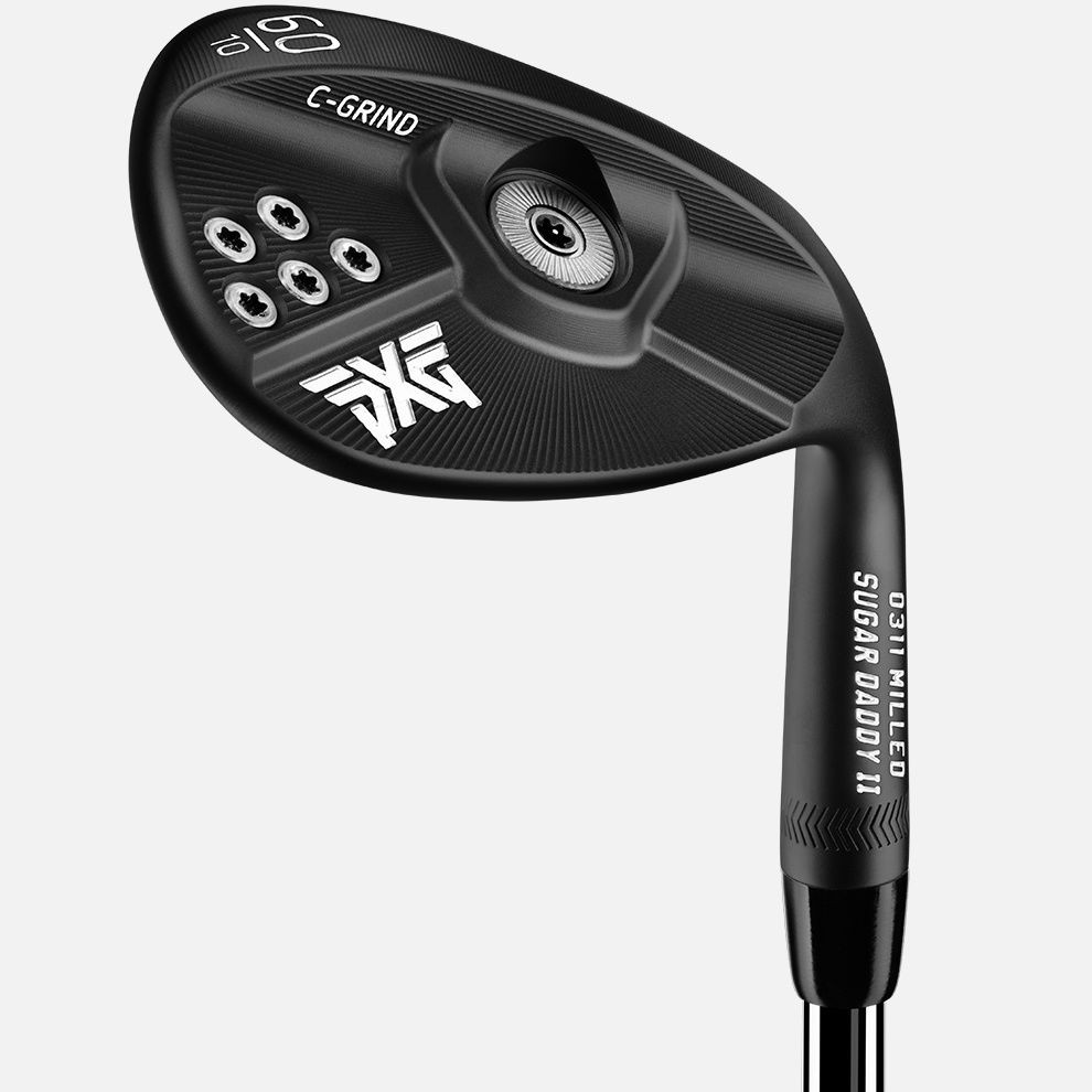 PXG2022 สไตล์ใหม่ SUGARDADDY2 คลับกอล์ฟสำหรับผู้ชาย สีดำเงิน แบบ Sand Wedge