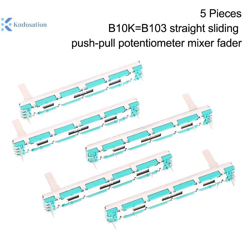 คุโดส 5 ชิ้น 75 มม. Double B10K Original B10KX2 Behringer Pot Mixer Fader Nice