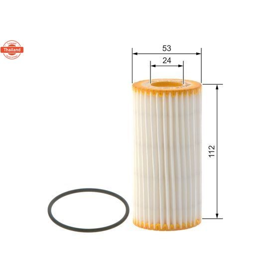 กรองน้ำมันเครื่อง Bosch Audi 40 45 TFSI 2.0 A3 A4 A5 A6 TT MK3 Q5 Q3 Q7 Q2 Porsche Macan