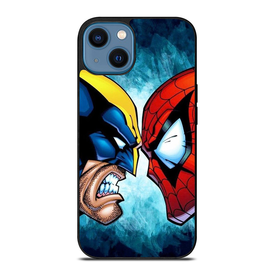 Spiderman Vs Wolverine Marvel Comics ฝาครอบป้องกัน เคส IPhone 16 15 Pro Max Plus Mini