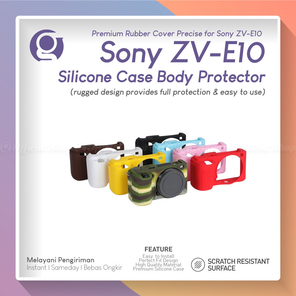 เคสซิลิโคนสําหรับ Sony ZV-E10 Soft Cover Silicon Alpha ZV E 10 Mark 1 ปลอกวัสดุซิลิโคน E10 I