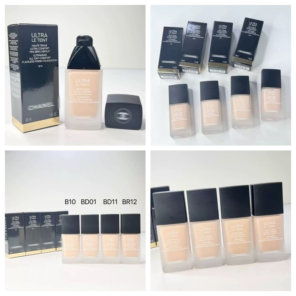 [สไตล์เดียวกันที่เคาน์เตอร์] Chanel Little Rubiks Cube Liquid Foundation BD01 BD11 B10 BR12 Frosted 