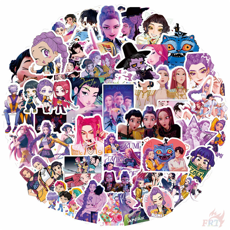 80ชิ้น/เซ็ต ❤ K-Pop: สติ๊กเกอร์นักล่าปีศาจ ❤ สติ๊กเกอร์ DIY Fashion Doodle Decals