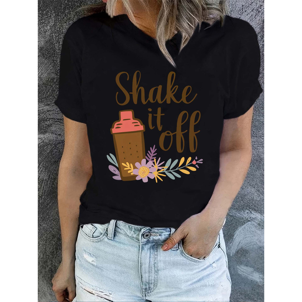 เสื้อเชิ๊ตแขนสั้น JSNB ลาย COD คอกลม สไตล์สบายสำหรับวันๆ