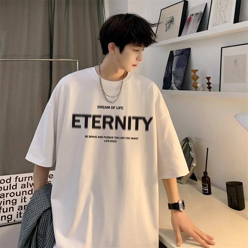 S-3XLnew23COD [Xinjiangke 2025P20 Cotton Count Pure Cotton 260 Double Yarn Cotton สีดําสีขาวสีเทา] 3