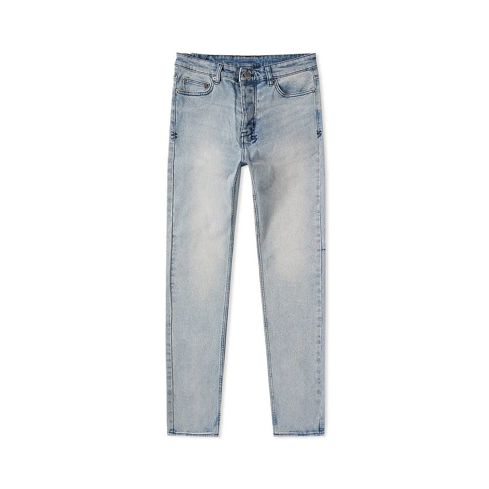 US Direct Mail ksubi Mens Blue Low-Waist Straight Slim-Fit Jeans Spring Autumn