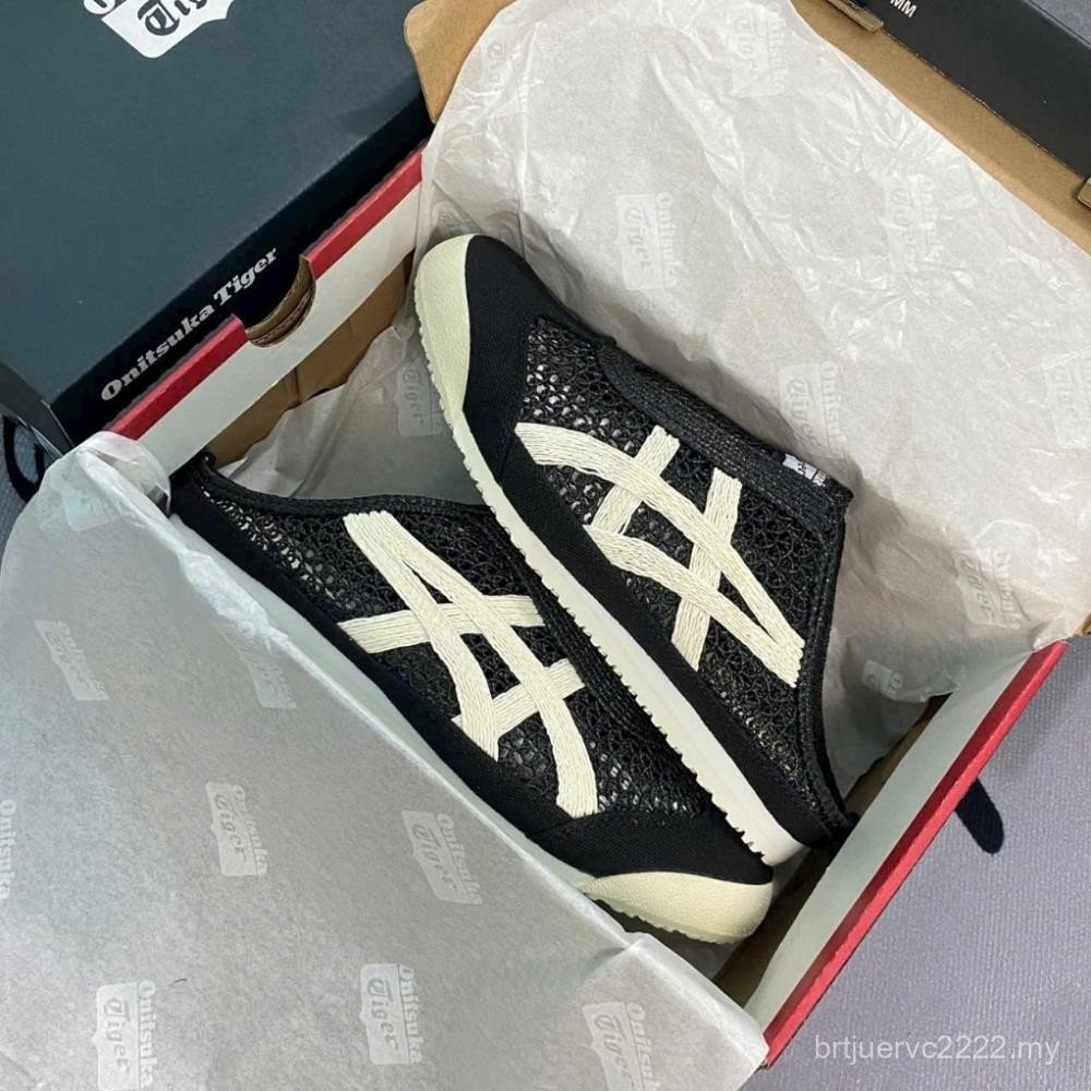 Wantinghu MEXICO 66 รองเท้าบูทสั้น Black Cream 888 รองเท้า