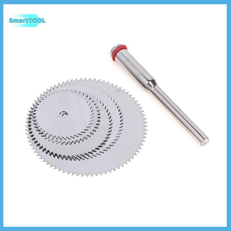 UTZN> 6 ชิ้น/เซ็ตสแตนเลส Slice แผ่นตัดโลหะ 1 Mandre สําหรับเครื่องมือโรตารี่ 16 18 22 25 32 มม.แผ่นตัดเครื่องมือใหม่