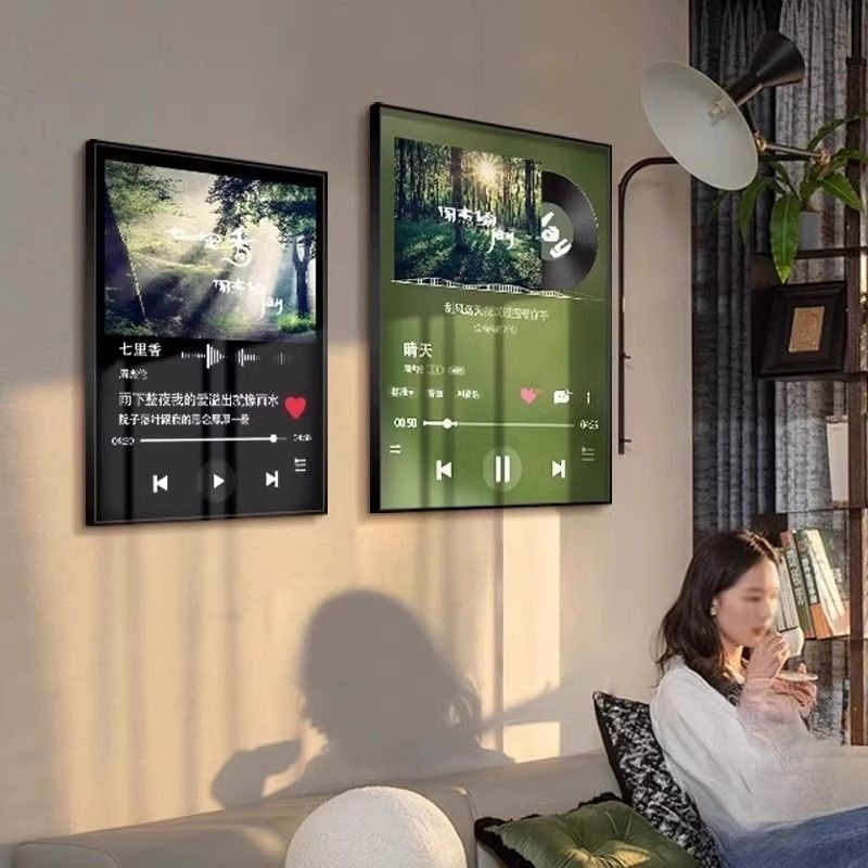 ภาพวาดฝีมือ Jay Chou ขนาด 30x40x0.9 ซม., เหมาะสำหรับการประดับห้องนั่งเล่นหรือห้องนอน