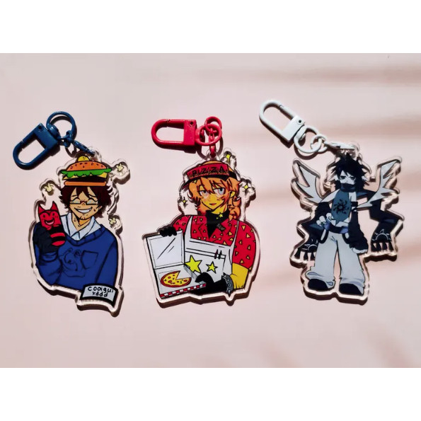 พวงกุญแจ Pre Forsaken พวงกุญแจอะคริลิค | 1x1x1x1,Two Time,Elliot,007n7,C00lokid,Mafioso