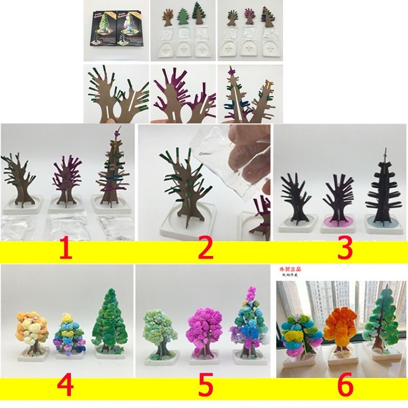 COD ต้นคริสต์มาส Magic Growing Christmas Tree ต้นไม้วิทยาศาสตร์ ของเล่น ของขวัญคริสต์มาส - รูปที่ 6