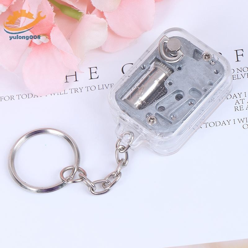[MR] กล่องดนตรี 1 ชิ้น DIY กล่องดนตรีโลหะกล Clockwork พวงกุญแจของขวัญ TH