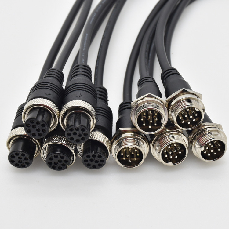 GX16-10P ชายหญิงฉีดสาย Strong ทนทานที่สวยงามรอบเชื่อมต่อ 16M Fixing Joint