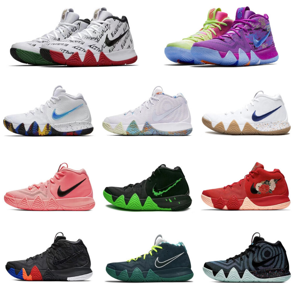 Kyrie 4 รองเท้าบาสเก็ตบอล Low-top แบบตาข่าย