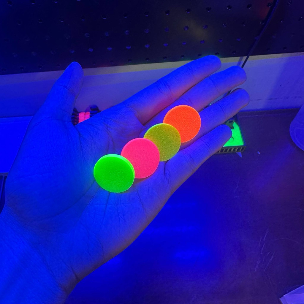 สติกเกอร์ปะการังพิมพ์ลาย PETG 3D Frag Neon Base - อุปกรณ์ตกแต่งตู้ปลา