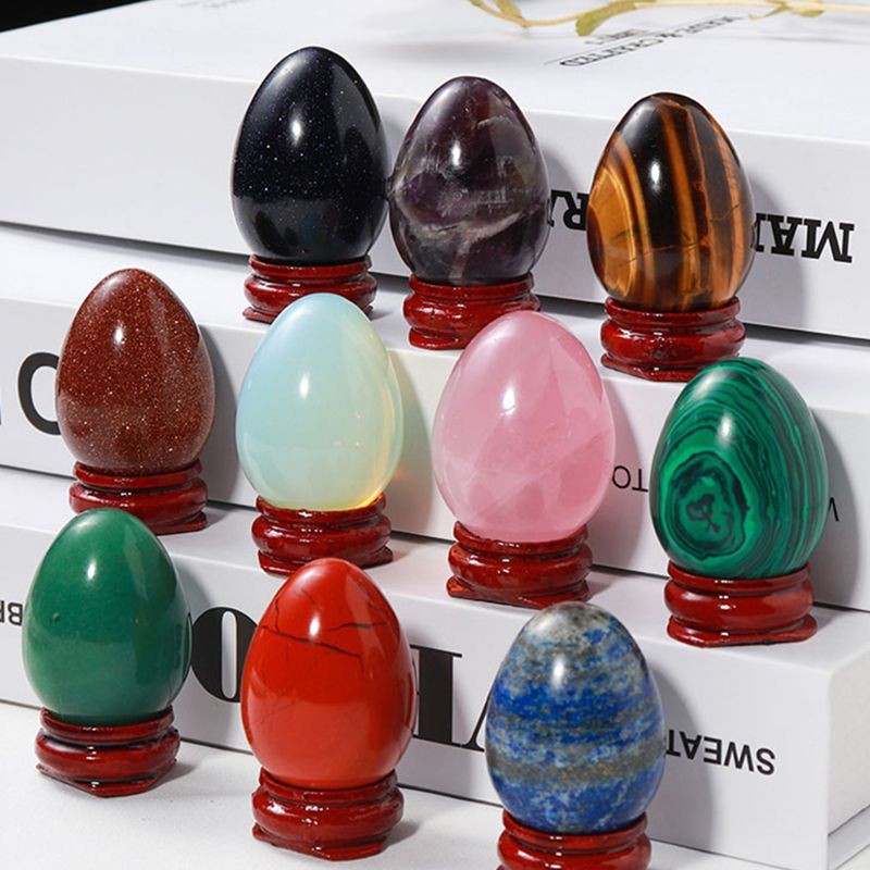 Daily Premium#Natural Crystal Ball Mineral Specimen Pigeon Egg Agate Raw Stone Mineral Crystal Massa