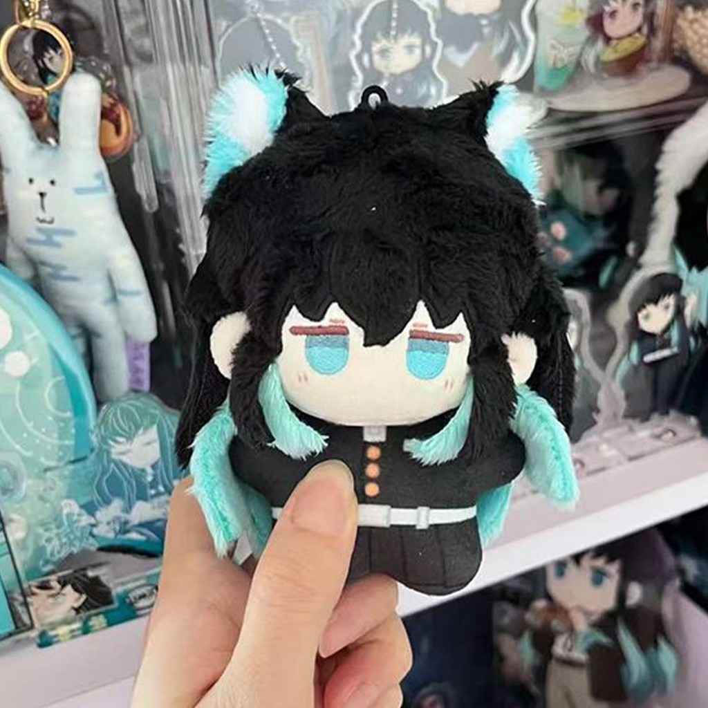 10 ซม.Demon Slayer ตุ๊กตาตุ๊กตา Tokito Muichiro อะนิเมะอุปกรณ์ต่อพ่วงของเล่นการ์ตูน Tokito Muichiro 