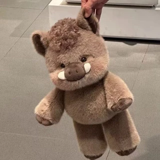 WJYS ของเล่นตุ๊กตา, 17.7 นิ้ว Emotional Support Pig ตุ๊กตาสัตว์ตุ๊กตาหมอน,สัตว์นุ่มน่ารัก Plush