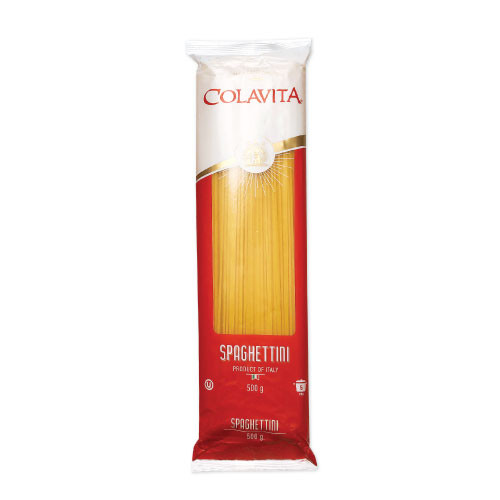 โคลาวิต้า สปาเก็ตตินี (พาสต้าเส้นกลม) ขนาด 500 กรัม/แพ็ก SPAGHETTINI 500G/PACK