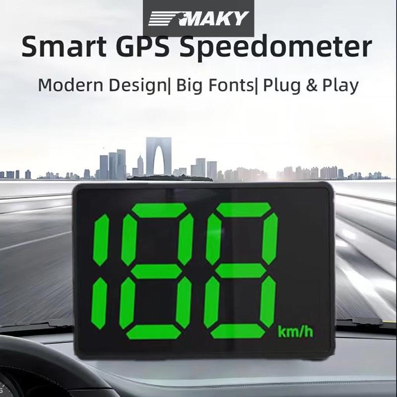 Llph GPS รถ Digital Speedometer HUD Head-up จอแสดงผล Eletronicos Speed Gadgets Inteligentes สําหรับรถทั้งหมดเครื่องวัดความเร็ว KM/H LLP