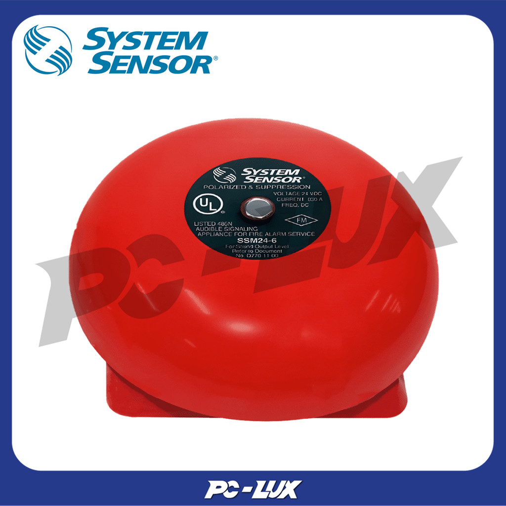 SYSTEM SENSOR กระดิ่งสัญญาณเตือนภัย รุ่น SSM24-6 ขนาด 6 นิ้ว