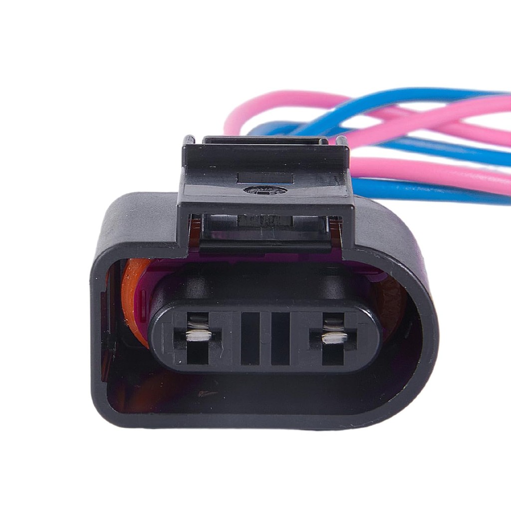 2 Pin Coolant เซ็นเซอร์อุณหภูมิปลั๊กเชื่อมต่อสายไฟ Pigtail ใช้งานร่วมกับ Audi VW Golf Jetta Passat A