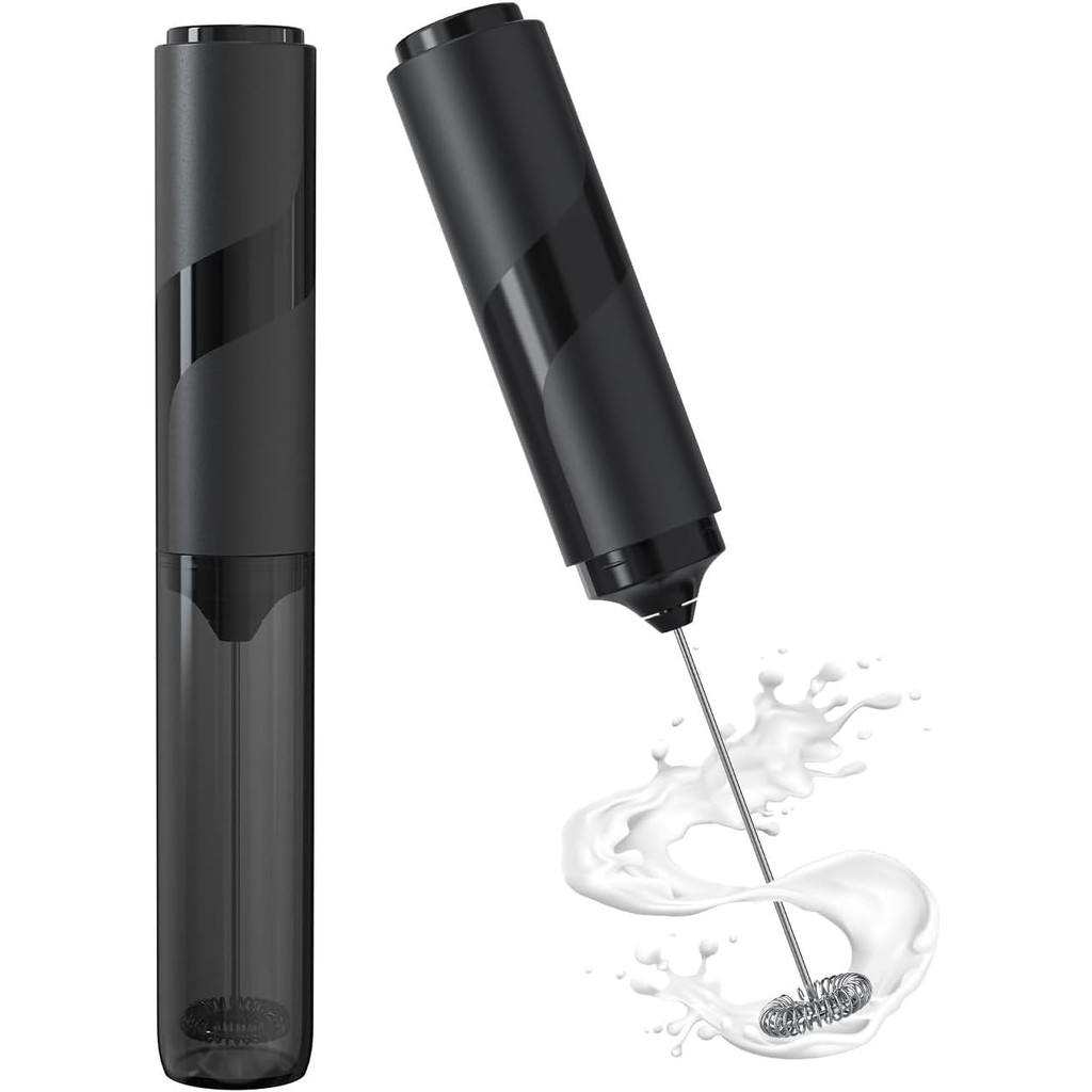 New milk frother with lid、Battery Powered Electric Foamer、Egg beater、Drink Mixer and Foamer,Suitable