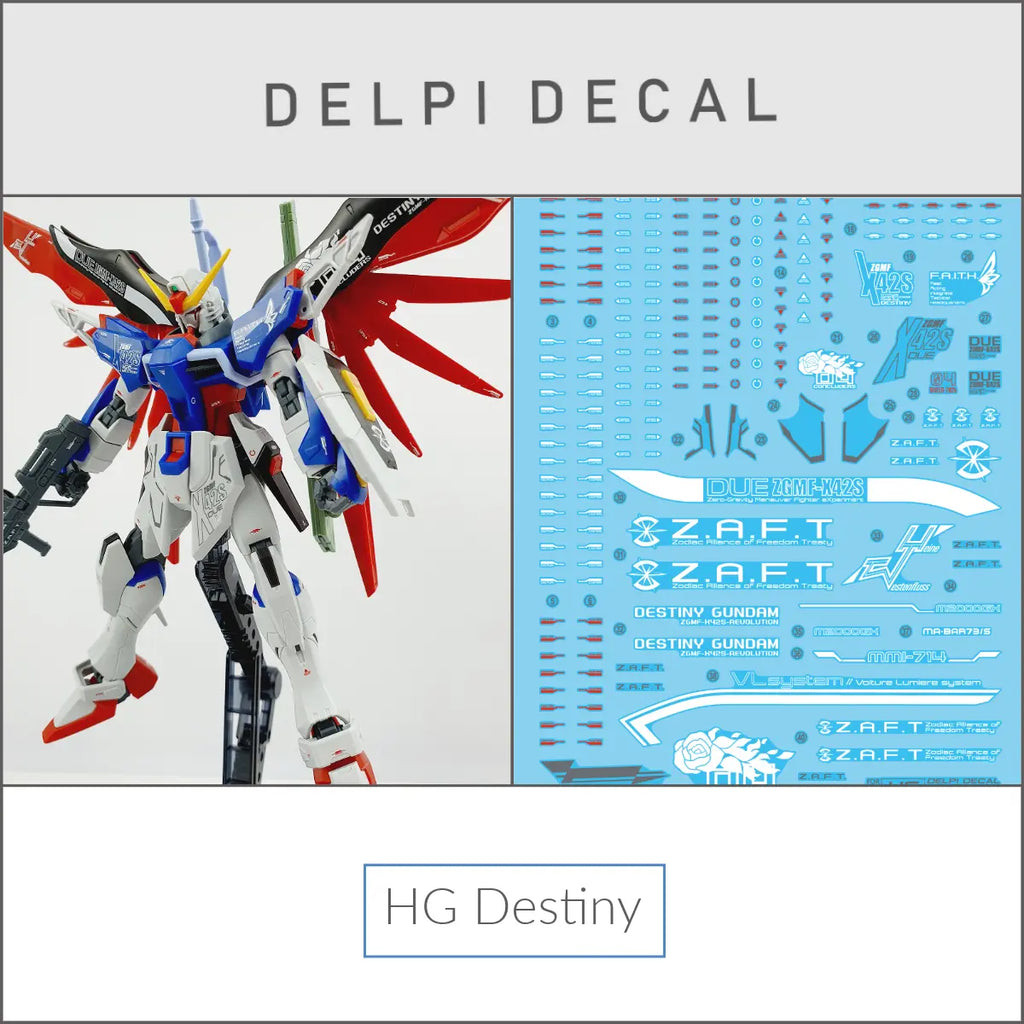 Delpi Decal (ดีคอลน้ำ) HG Destiny