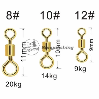 ลูกหมุน สำหรับตกปลา ขนาดเบอร์ #2 #4 #6 #8 #10 #12 #14 ซองละ 20 ลูก ลูกหมุนตกปลา อุปกรณ์ตกปลา A20