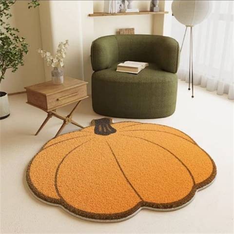 Round Swivel Chair Floor Mat Living Room Bedroom Carpet Bedside Cloakroom Thickened Ins Style Flower