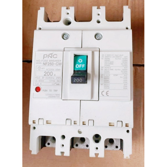 ส่งทุกวัน แบรกเกอร์​NF250cw 3p 200A 200vac จาก กทม