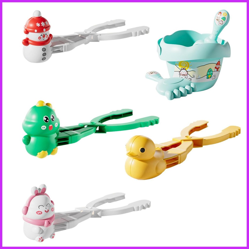 Snow Ball Maker สําหรับเด็กไดโนเสาร์รูปร่างฤดูหนาว Snow Ball ทําของเล่นครอบครัวฤดูหนาว Snowball Figh