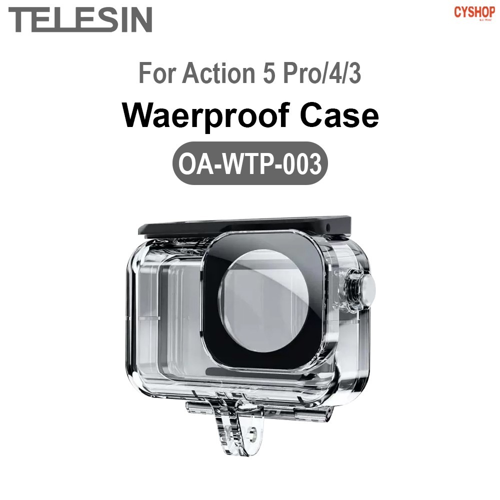 TELESIN เคสกันน้ำ For Action 5PRO/4/3.(OA-WTP-003).