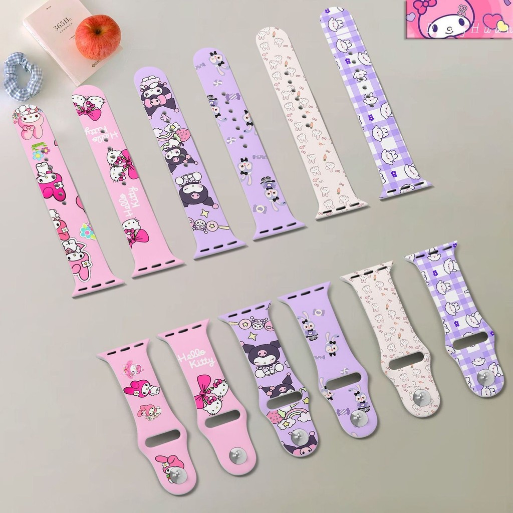 Kuromi Kuromi Apple Watch s10 สาย iwatchS9 สาย AppIeWatchHLKT/MelodyKuromi Kuromi Apple Watch S12025