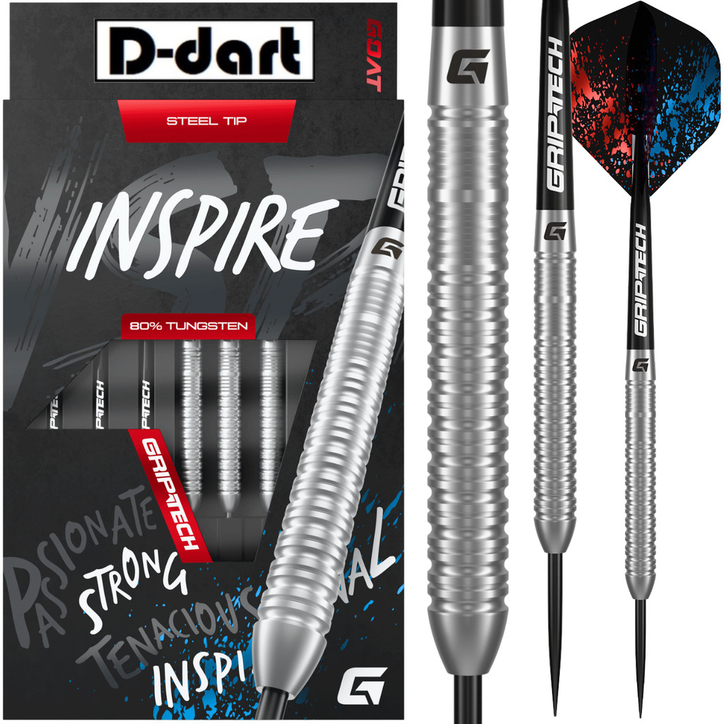 GOAT STEEL TIP DARTS - 23G INSPIRE 80% Tungsten DART