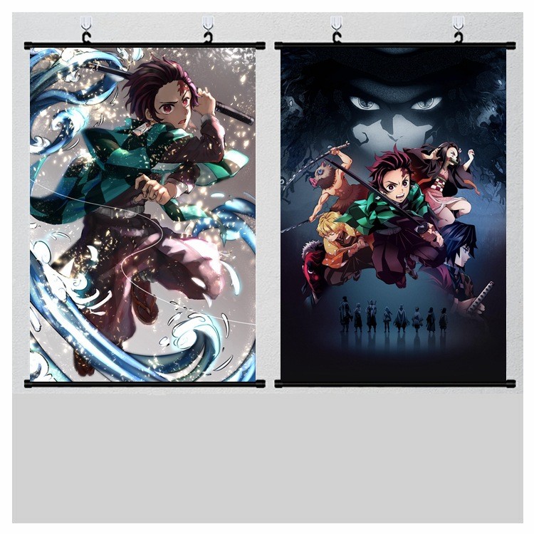 Demon Slayer/Tanjirou/Nezuko/Demon Slayer โปสเตอร์ Hu Die Shinobu Nezuko Tanjirou Nezuko ภาพวาดสินค้