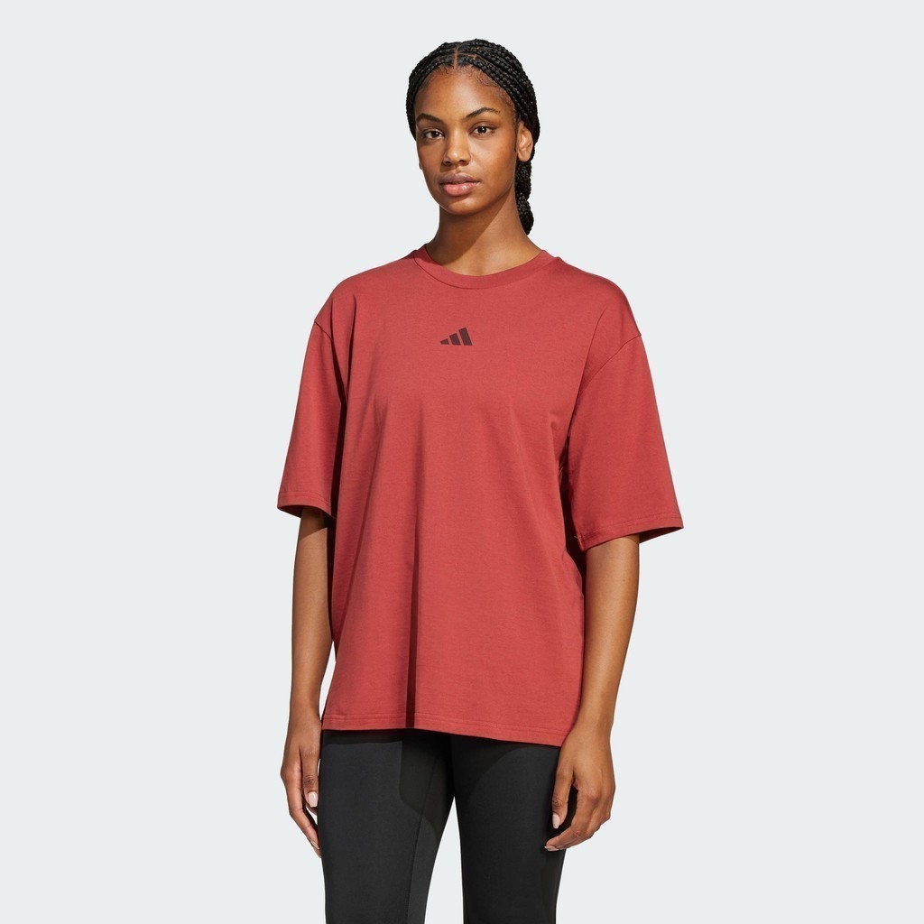 adidas Gym & Training Training Yoga Stretch Body Mind Graphic Tee Women Red JD8225