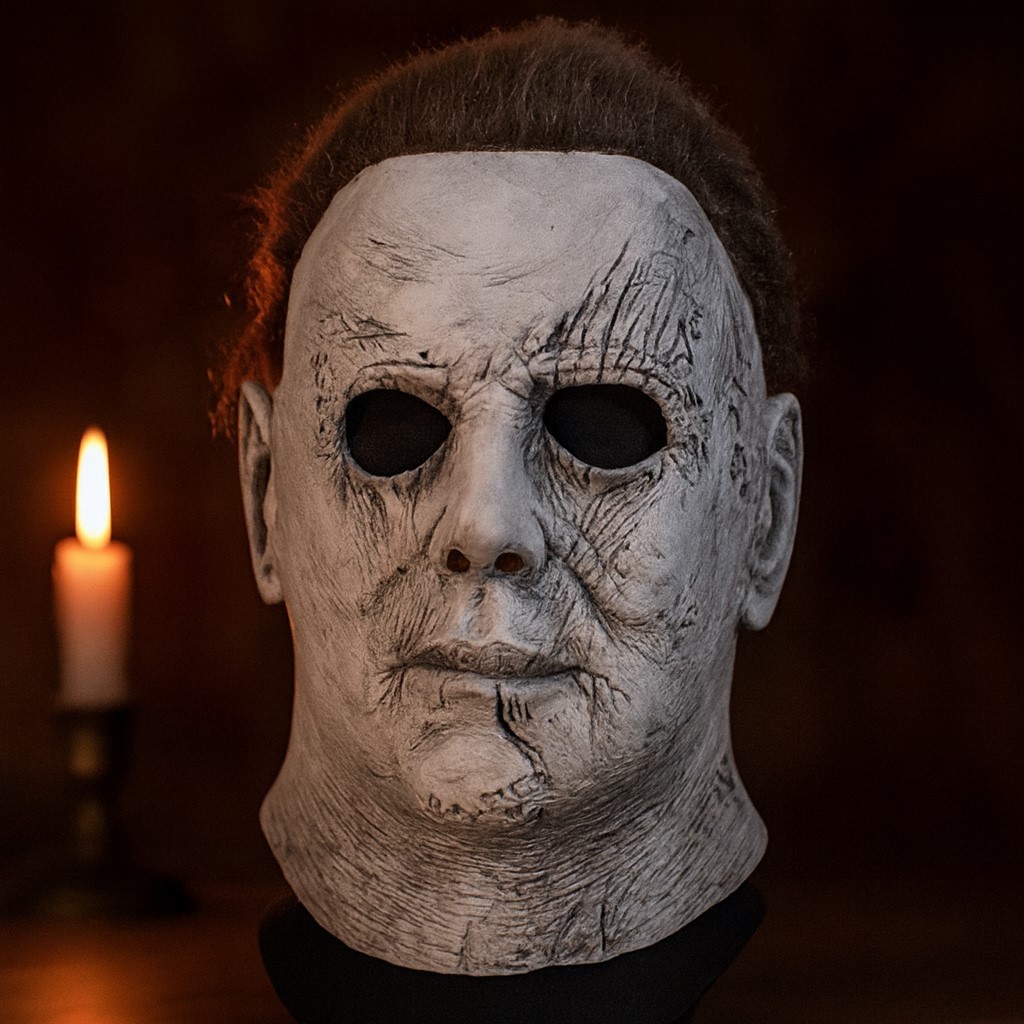 🔥 ac9.3 หน้ากากฆาตกรหนังดังฮาโลวีน แฟนซีสยองขวัญ คอสเพลย์งานปาร์ตี้ หน้ากากหลอน สวมเต็มหน้า
