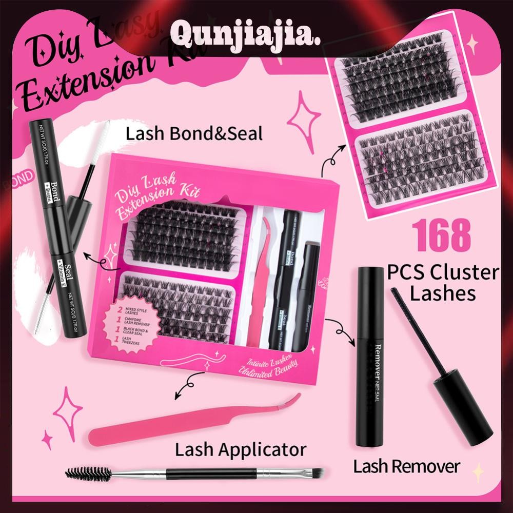 🚚จัดส่งในกรุงเทพฯ🚚168 ชิ้น DIY Lash Extension Kit 10-16 มิลลิเมตร Wispy Eyelash Clusters สําหรับ Mak
