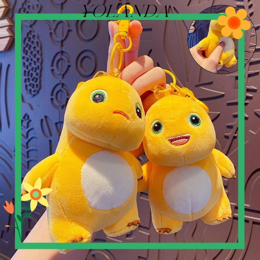 YOLAN พวงกุญแจตุ๊กตา Nailong, ของเล่นตุ๊กตาตุ๊กตาการ์ตูน, มังกรนมน้อย Squeaky จี้ห้อยกระเป๋าน่ารัก