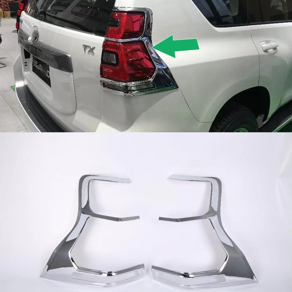 适用于18-22款丰田PRADO普拉多霸道FJ150尾灯罩后灯框改装饰用品