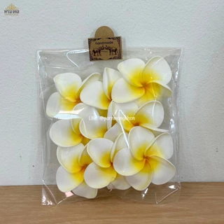(รุ่นดอกบิด) ดอกลีลาวดี ทำจากยางพารา ดอกไม้ปลอม ใช้ประดับตกแต่ง ใช้วางประดับโต๊ะ ลอยน้ำในอ่างสปา 1 แพ็ค มี 9 ดอก
