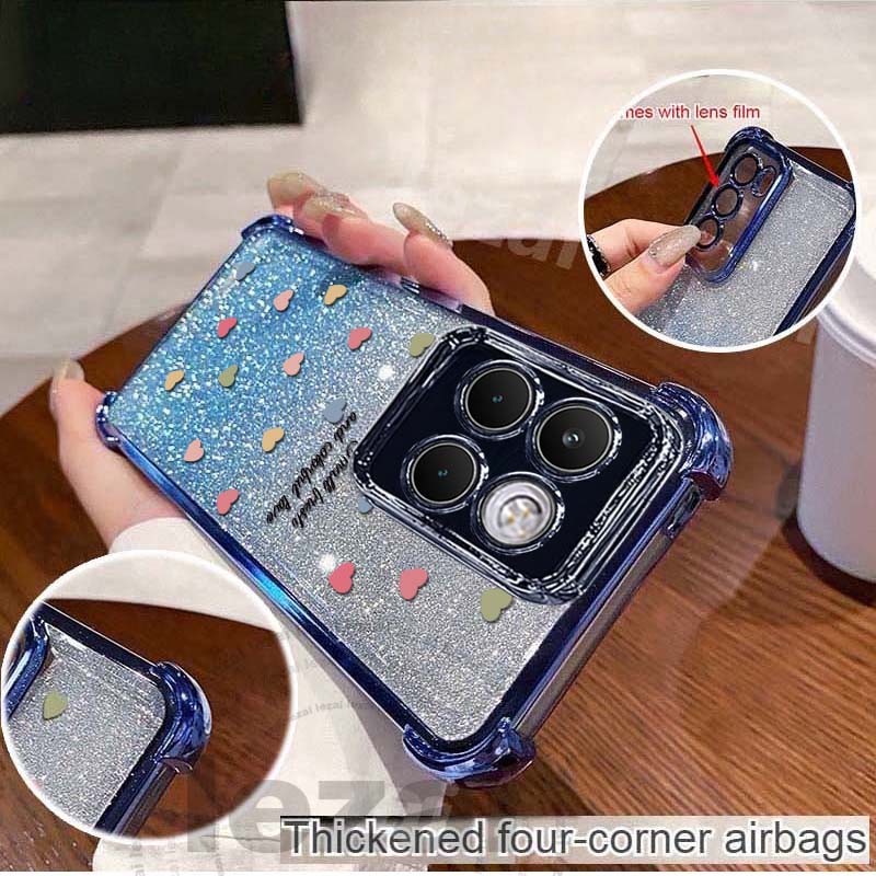 เคส Honor 400 Smart  400Smart 5G X7D X7 d เคส Soft Shining กันกระแทก Glitter ฝาหลัง