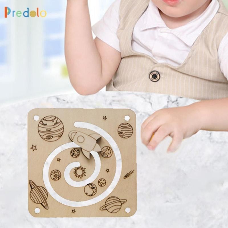 Predolo กิจกรรม Busy Board Aircraft Slide Leisure Child Busy Board เกมเล่นในร่ม